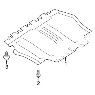 Volkswagen OE - Radiator Support - Splash Shields (Sedan)