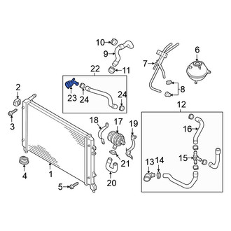 Volkswagen OE - Radiator Coolant Hose Adapter