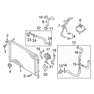 Volkswagen OE - Cooling - Radiator & Components (Controller Cooling)