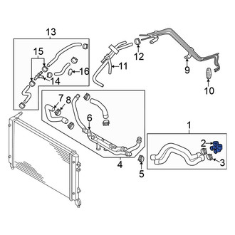 Volkswagen OE - Radiator Coolant Hose Adapter