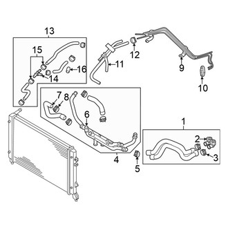 Volkswagen OE - Cooling - Hoses & Lines (Sedan 1.4L)