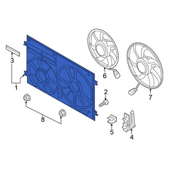 Volkswagen OE - Engine Cooling Fan Shroud