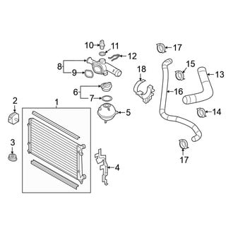 Volkswagen OE - Cooling - Radiator & Components (Sedan Naturally Aspirated)