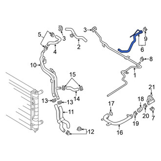 Volkswagen OE - Upper Radiator Coolant Hose