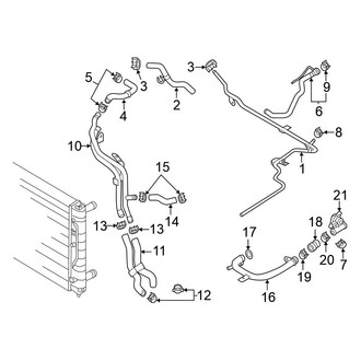 Volkswagen OE - Cooling - Hoses & Lines (Turbocharged)