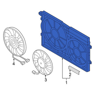 Volkswagen OE - Engine Cooling Fan Shroud