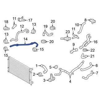 Volkswagen OE - Engine Coolant Reservoir Hose
