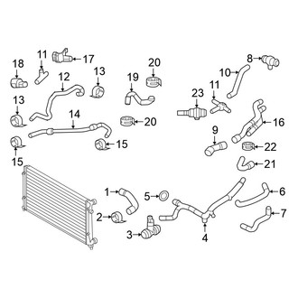 Volkswagen OE - Cooling - Hoses & Lines (Sedan)