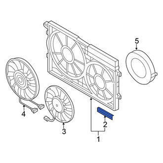 Volkswagen OE - Radiator Shutter Assembly