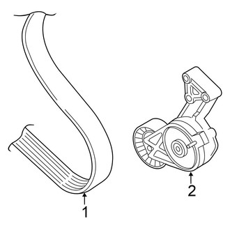 Volkswagen OE - Cooling - Belts & Pulleys (S Sedan CBPA Engine)