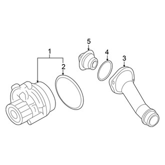 Volkswagen OE - Cooling - Water Pump (S Sedan CBPA Engine)
