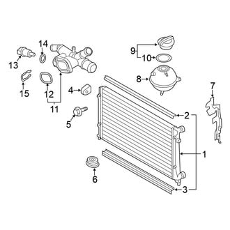 Volkswagen OE - Cooling - Radiator & Components (Sedan)