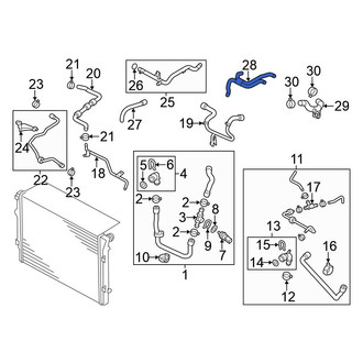 Volkswagen OE - Upper Radiator Coolant Hose