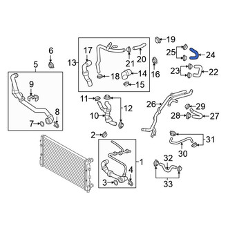 Volkswagen OE - HVAC Heater Hose