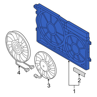 Volkswagen OE - Engine Cooling Fan Shroud