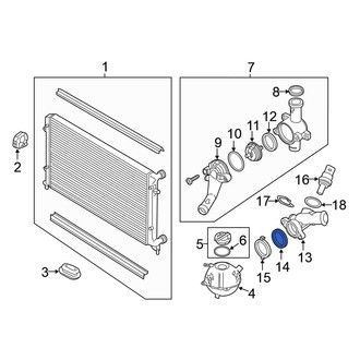Volkswagen OE - Engine Coolant Outlet Gasket