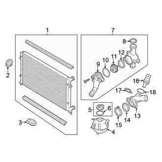Volkswagen OE - Cooling - Radiator & Components (Sedan)