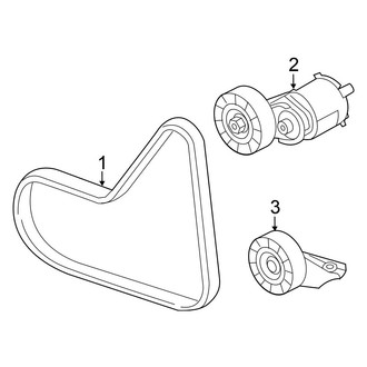 Volkswagen OE - Cooling - Belts & Pulleys (Sedan CBTA Engine / CBUA Engine)