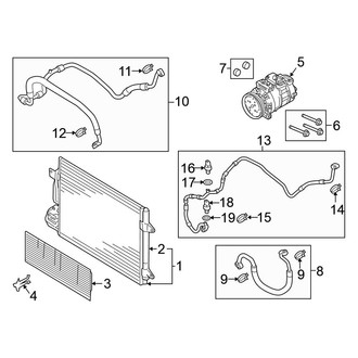 Volkswagen OE - Air Conditioner & Heater - Condenser, Compressor & Lines (S / SE)