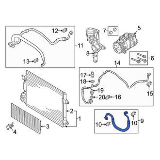 Volkswagen OE - A/C Refrigerant Discharge Hose