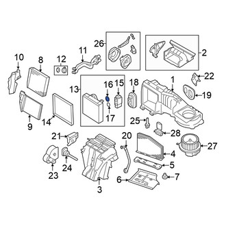 Volkswagen OE - Upper A/C Expansion Valve O-Ring