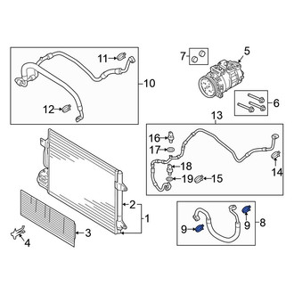Volkswagen OE - Upper A/C Refrigerant Line O-Ring