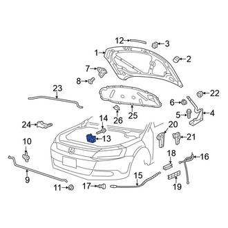 Volkswagen OE - Front Hood Latch