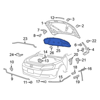 Volkswagen OE - Hood Insulation Pad