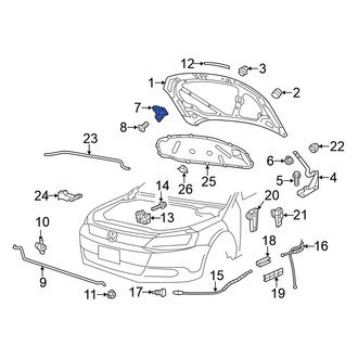 Volkswagen OE - Front Hood Safety Catch