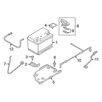 Volkswagen OE - Electrical - Battery (Battery & Components, Conventional), (Hybrid SEL Premium)