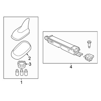 Volkswagen OE - Electrical - Antenna (W/O Navigation System), (Sedan)