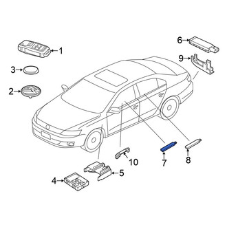 Volkswagen OE - Front Keyless Entry Antenna