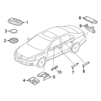 Volkswagen OE - Electrical - Keyless Entry Components (Sedan)