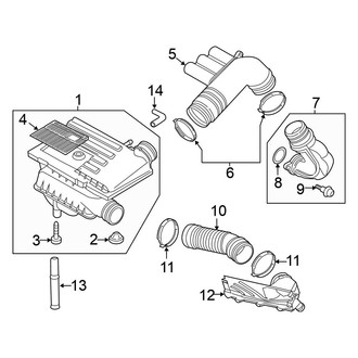 Volkswagen OE - Engine / Transaxle - Air Intake (Hybrid SEL Premium)