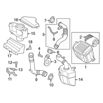 Volkswagen OE - Engine / Transaxle - Air Intake (Sedan Naturally Aspirated 2.0L)