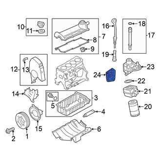 Volkswagen OE - Engine Oil Filter Housing Gasket