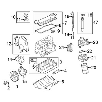 Volkswagen OE - Engine / Transaxle - Engine Parts (Sedan)