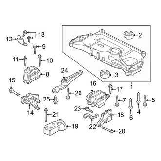 Volkswagen OE - Engine / Transaxle - Engine & Transmission Mounting (Sedan 1.8L)