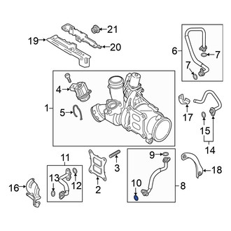 Volkswagen OE - Lower Turbocharger Oil Line O-Ring