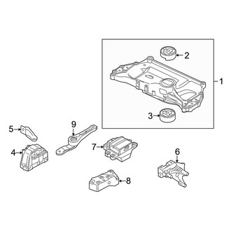Volkswagen OE - Engine / Transaxle - Engine & Transmission Mounting (Turbocharged 2.0L Gas)