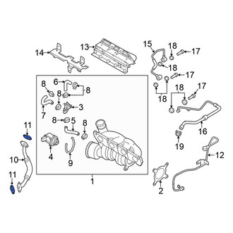 Volkswagen OE - Turbocharger Oil Line O-Ring