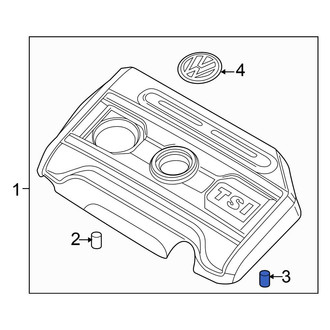 Volkswagen OE - Left Engine Cover Mounting Bushing
