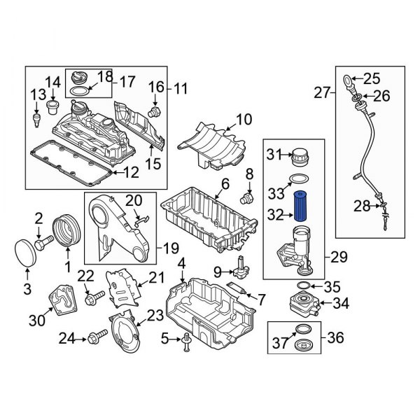 Engine Oil Filter Element