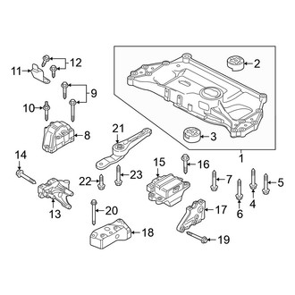 Volkswagen OE - Engine / Transaxle - Engine & Transmission Mounting (Sedan Turbocharged 2.0L Gas)