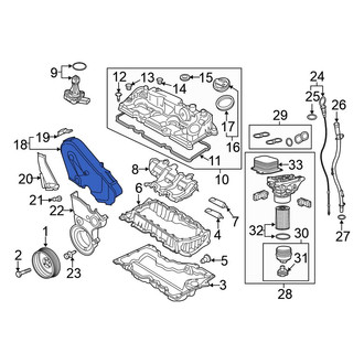 Volkswagen OE - Left Upper Engine Timing Cover