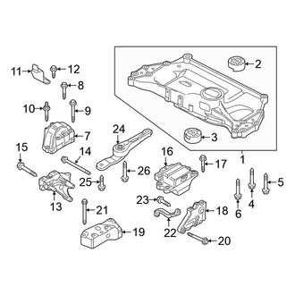 Volkswagen OE - Engine / Transaxle - Engine & Transmission Mounting (Diesel)