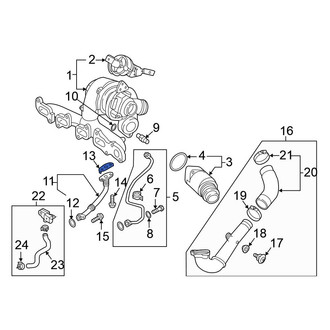 Volkswagen OE - Turbocharger Oil Line Gasket