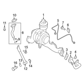 Volkswagen OE - Engine / Transaxle - Turbocharger & Components (Sedan)