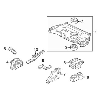 Volkswagen OE - Engine / Transaxle - Engine & Transmission Mounting (Sedan 2.5L)