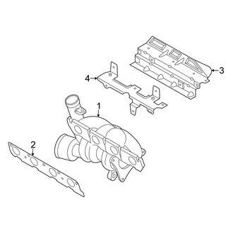 Volkswagen OE - Exhaust System - Manifold (GLI DI CPLA Engine / CPPA Engine)